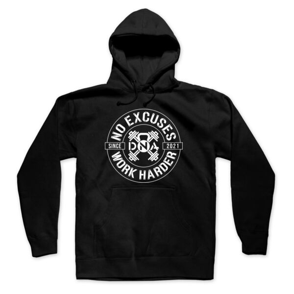 DNA FITNESS - WORK HARDER - PULLOVER HOODIE - BLACK - $SJQCPK$ Thumbnail