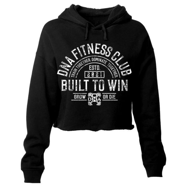 BUILT TO WIN - WOMEN'S CROPPED HOODIE - BLACK - $SUBM25$ Thumbnail