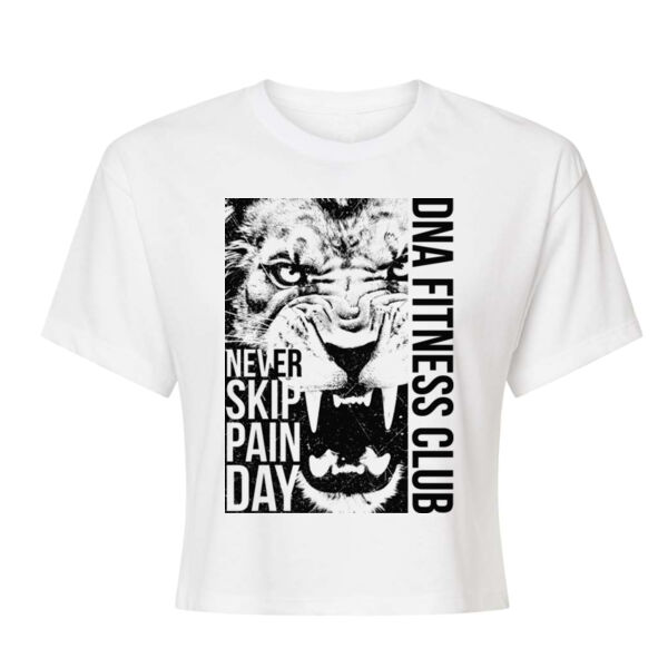 NEVER SKIP PAIN DAY - WOMEN'S CROP T-SHIRT - $SUNVJB$ Thumbnail